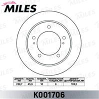 Диск тормозной SUZUKI JIMNY 1.3 98- (с № шасси 00203805) передний (TRW DF7839) K001706