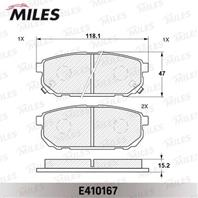 Колодки тормозные (Новая смесь) KIA SORENTO (JC) 2.4-3.5 02- задние  E410167