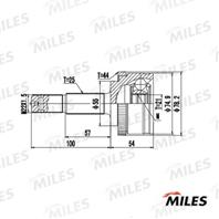 ШРУС NISSAN ALMERA N16 1.5 00-06 нар. +ABS  GA20665