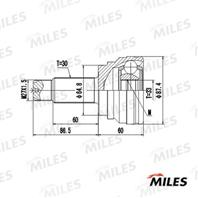 Rn_ga20729 miles шрус наружный передний 33x65x30