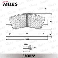 Колодки тормозные CITROEN C4 03-/PEUGEOT 307/PARTNER -ESP передние Ceramic