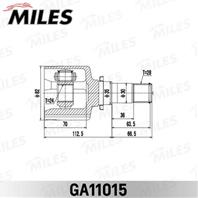 ШРУС Mazda 3 BK 03-09  внутр. лев. GA11015