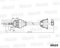 Привод в сборе RENAULT MEGANE I 1.4-2.0 96-03 лев. +ABS JB1/3/JC5