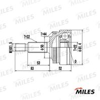 ШРУС VOLVO 440/460/480 1.7-2.0 86-96 нар.(ABS)