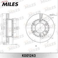 Диск тормозной ford ranger 05-/mazda b-serie 99-/bt-50 06- передний d=289мм. k001243