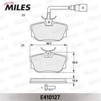 Колодки тормозные VOLKSWAGEN T4 96>/SHARAN 00>/GAL