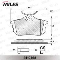 Колодки тормозные (Новая смесь) MITSUBISHI COLT 04>/SMART FORFOUR 05>/ПОДХОДИТ ДЛЯ VOLVO S40/V40 задние (без датчика + болты) E410468