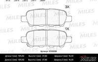 Колодки тормозные (Смесь CERAMIC) NISSAN X-TRAIL/QASHQAI/TIIDA/INFINITI FX/RENAULT KOLEOS задние (TRW GDB3294) E510008