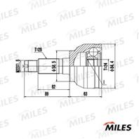 ШРУС MAZDA 3 03-/5 05-10 нар.  GA20643