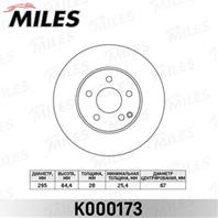 Диск тормозной mercedes w204/w212 2.2 09- передний d=295мм. k000173