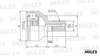 MILES GA20107 ШРУС FORD FOCUS 1.4-2.0 04- нар.