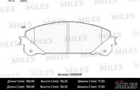 Колодки тормозные (Смесь CERAMIC) LEXUS RX 09-/TOYOTA HIGHLANDER 07- передние (TRW GDB3484) E500439