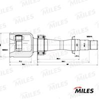 ШРУС TOYOTA CAMRY IV-V V30/V40 2.0-2.4 01-11 внутр. прав.  GA12074