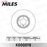 Диск тормозной bmw e39 520-540 96-04 передний d=325мм. k000019