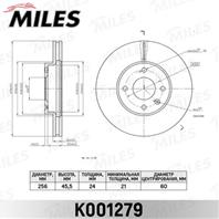 Диск тормозной CHEVROLET AVEO 11-/COBALT 11- передний вент.D 256mm