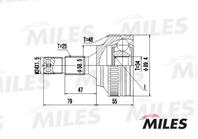 ШРУС CITROEN BERLINGO II/C3/PEUGEOT PARTNER II/207/308 1.4-2.0HDI 04- нар. +ABS