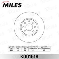 Диск тормозной opel corsa c 00-/meriva 03-10/combo 00-/tigra 04- передний k001518