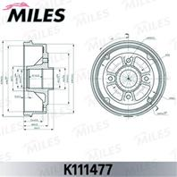 Барабан тормозной renault logan/clio/megane (d 180mm)