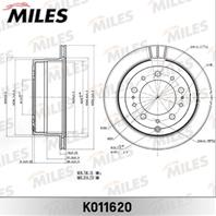 Диск тормозной toyota land cruiser j100 4.2-4.7 00-05/lexus lx470 02-07 задний