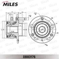 Ступица с подшипником opel astra j/chevrolet cruze 16 d 115x 09- пер.