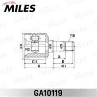 ШРУС KIA SHUMA 97-01, SHUMA II 01-04, внутр. GA10119