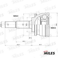 ШРУС NISSAN PRIMERA P10 1.8-2.0 85-96 нар.