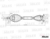 Привод в сборе skoda fabia/vw polo 1.4-1.9td 99- прав. gc02125