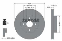 [92226300] Textar Диск тормозной