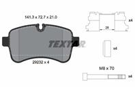 Колодки тормозные дисковые задние 2923201 от фирмы TEXTAR