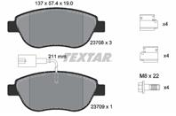 Колодки тормозные дисковые передние 2370802 от производителя TEXTAR