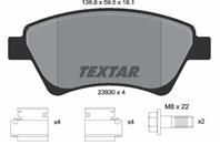 Колодки тормозные дисковые передние 2393001 от производителя TEXTAR