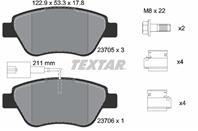 2370502 колодки тормозные дисковые textar