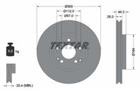 92106003_диск тормозной передний! mb w210 2.3-3.2cdi 95&gt