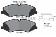 Колодки тормозные дисковые передние 2502101 от производителя TEXTAR