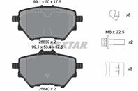 Колодки тормозные дисковые задние 2583901 от фирмы TEXTAR