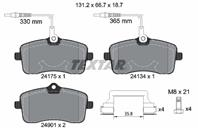 Колодки тормозные дисковые передние 2417501 от производителя TEXTAR