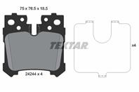 Колодки тормозные дисковые задние 2424401 от фирмы TEXTAR