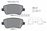 Колодки тормозные дисковые передние антискрип 2397302 от компании TEXTAR