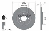 Диск тормозной передний не вентилируемый CITROEN C2/C3/ PEUGEOT