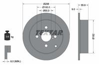 ДИСК ТОРМ TOY COROLLA 1.4/1.6 02- ЗАД НЕ ВЕНТ 257X8