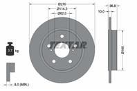 92164003_диск тормозной задний! Toyota Auris 1.4/