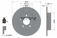 92125703_диск тормозной задний! Nissan Primera/Almera Tino 1.6/1.8/2.0/2.2Di 00