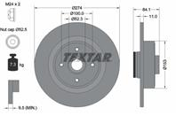 Диск тормозной задний RENAULT SCENIC (2003&gt) на 4 отв.