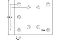 Накладка тормозной колодки mercedes (410x163) стандарт 64 отв. 8x18 / 93059 textar