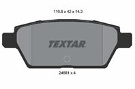 Колодки тормозные дисковые задние 2458102 от компании TEXTAR