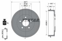 Барабан тормозной ford focus ii 05- 1 шт (min 2 шт)