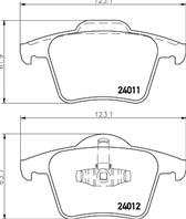 Колодки тормозные VOLVO XC90 2.4-4.4 02- задние