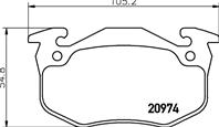 Brake pad set  disc brake