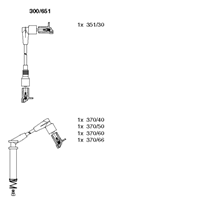 BR-300/651_к-кт проводов! Opel Corsa/Combo 1.2-1.