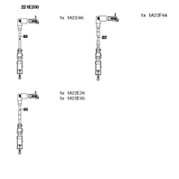 BR-221E200_к-кт проводов! Audi A4 1.6 AHL 96&gt  VW